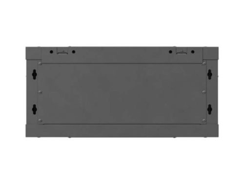 Lanberg WF01-6404-00B 19" 4U SZÉL:600mm MÉLY:450mm MAG:290mm lapraszerelt fémajtós fekete fali rack szekrény