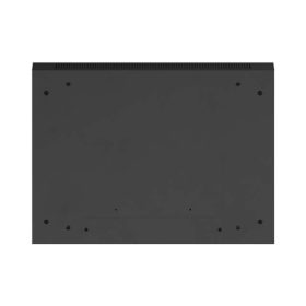   Lanberg WF01-6404-10B 19" 4U SZÉL:600mm MÉLY:450mm MAG:290mm lapraszerelt üvegajtós fekete fali rack szekrény