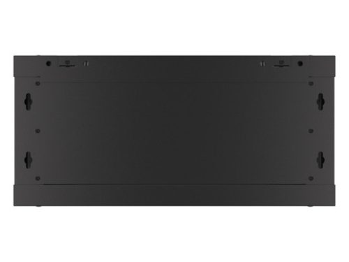 Lanberg WF01-6404-10B 19" 4U SZÉL:600mm MÉLY:450mm MAG:290mm lapraszerelt üvegajtós fekete fali rack szekrény