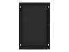 Lanberg WF01-6418-10B 19" 18U SZÉL:600mm MÉLY:450mm MAG:907mm lapraszerelt üvegajtós fekete fali rack szekrény