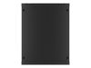 Lanberg WF01-6615-10B 19" 15U SZÉL:600mm MÉLY:600mm MAG:774mm lapraszerelt üvegajtós fekete fali rack szekrény
