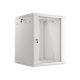 Lanberg WF01-6615-10S 19" 15U SZÉL:600mm MÉLY:600mm MAG:774mm lapraszerelt üvegajtós szürke fali rack szekrény