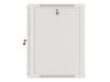 Lanberg WF01-6615-10S 19" 15U SZÉL:600mm MÉLY:600mm MAG:774mm lapraszerelt üvegajtós szürke fali rack szekrény