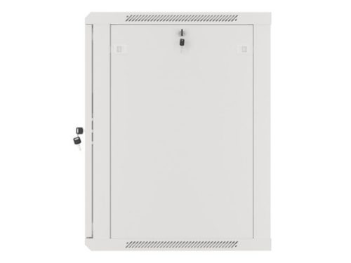 Lanberg WF01-6615-10S 19" 15U SZÉL:600mm MÉLY:600mm MAG:774mm lapraszerelt üvegajtós szürke fali rack szekrény