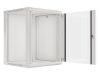 Lanberg WF01-6615-10S 19" 15U SZÉL:600mm MÉLY:600mm MAG:774mm lapraszerelt üvegajtós szürke fali rack szekrény