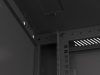 Lanberg WF01-6618-10B 19" 18U SZÉL:600mm MÉLY:600mm MAG:907mm lapraszerelt üvegajtós fekete fali rack szekrény
