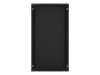 Lanberg WF01-6622-10B 19" 22U SZÉL:600mm MÉLY:600mm MAG:1085mm lapraszerelt üvegajtós fekete fali rack szekrény