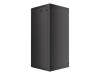 Lanberg WF01-6627-10B 19" 27U SZÉL:600mm MÉLY:600mm MAG:1307mm lapraszerelt üvegajtós fekete fali rack szekrény