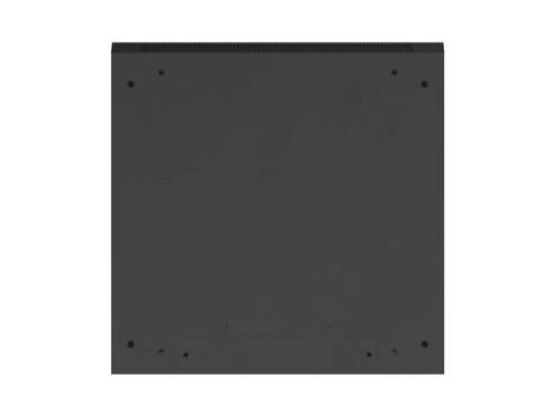 Lanberg WF01-6627-10B 19" 27U SZÉL:600mm MÉLY:600mm MAG:1307mm lapraszerelt üvegajtós fekete fali rack szekrény