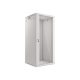 Lanberg WF01-6627-10S 19" 27U SZÉL:600mm MÉLY:600mm MAG:1307mm lapraszerelt üvegajtós szürke fali rack szekrény