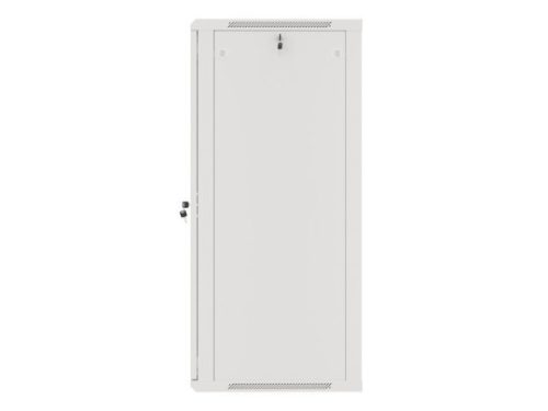 Lanberg WF01-6627-10S 19" 27U SZÉL:600mm MÉLY:600mm MAG:1307mm lapraszerelt üvegajtós szürke fali rack szekrény
