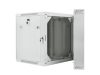 Lanberg WF02-6612-10S 19" 12U SZÉL:600mm MÉLY:600mm MAG:640mm lapraszerelt üvegajtós szürke kétrészes fali rack szekrény