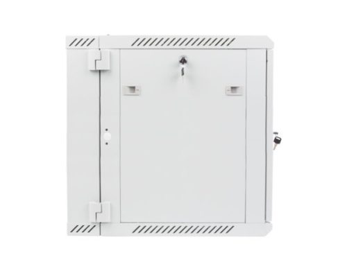 Lanberg WF02-6612-10S 19" 12U SZÉL:600mm MÉLY:600mm MAG:640mm lapraszerelt üvegajtós szürke kétrészes fali rack szekrény
