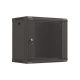 Lanberg WF03-5309-10B 19" 9U SZÉL:540mm MÉLY:350mm MAG:500mm lapraszerelt üvegajtós fekete fali rack szekrény