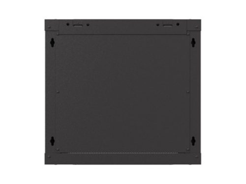 Lanberg WF03-5309-10B 19" 9U SZÉL:540mm MÉLY:350mm MAG:500mm lapraszerelt üvegajtós fekete fali rack szekrény