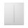 Ajax CENTERBUTTON-2GANG-WHITE