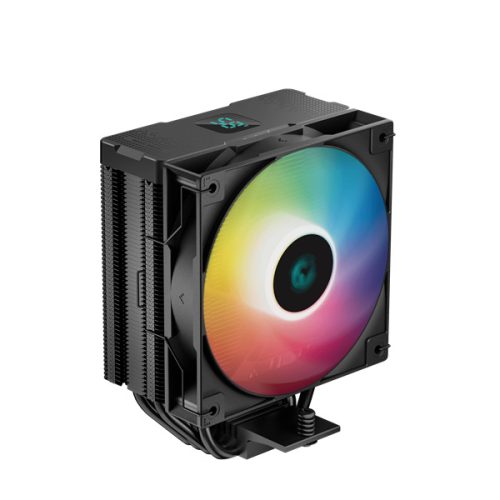 DeepCool CPU Cooler - AG400 DIGITAL ARGB (31,6 dB; max, 128,93 m3/h; 4pin csatlakozó, 4 db heatpipe, 12cm, PWM, A-RGB)