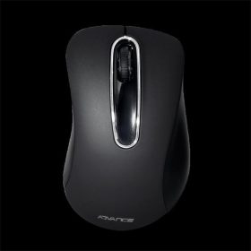  Advance Egér vezeték nélküli - SHAPE 3D (1600 DPI, 3 gomb, ergonomikus, fekete)