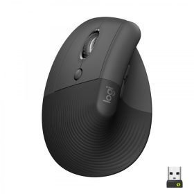   Logitech Egér - Lift (Vezeték nélküli, Balkezes, Optikai, 6 gomb, 4000 DPI, USB, fekete, Bluetooth)