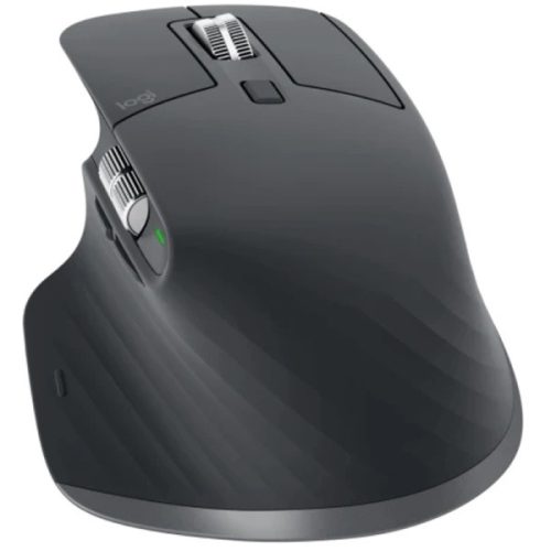 Logitech Egér - MX Master 3S (Vezeték nélküli, USB, Lézer, 8000 dpi, Grafitszürke)