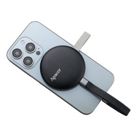   Apacer Külső SSD 256GB - AS725 (USB3.2 Type C, R/W: 1000 MB/s, MagSafe, fekete)