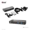 Club 3D KVM Switch - CSV-7210 (Dual DisplayPort, 4K60Hz, HDMI, KVM, IR távirányító)