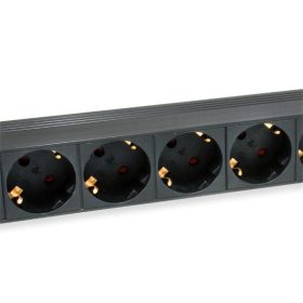   Equip Hálózati Elosztó - 333282 (Schuko, 9 Schuko, Rack 1U, 1,8m kábel, fekete)