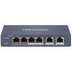 Hikvision Switch PoE - DS-3E1106HP-EI (4 port 100Mbps, 60W, 2xRJ45 100Mbps)