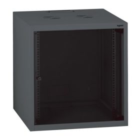   Legrand Rackszekrény - 19" fali kivitel (15U, 758x600x600, antracit, egyrekeszes, üvegajtós, készre szerelt, max. 45 kg)