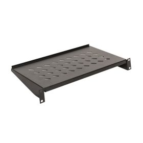   Legrand Rackszekrény polc - 2U-19", 2 ponton rögzített csavarral, fix, 550mm, max. 50 kg, fekete