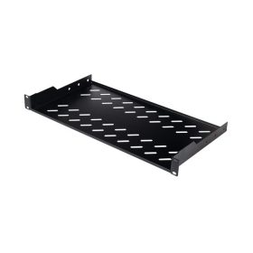   Equip Rackszekrény kiegészítő - EZFS-19-1-40-B (Fix polc, 19", 1U, Mélység: 250mm, fekete)