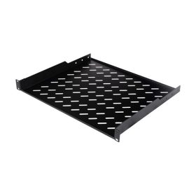   Equip Rackszekrény kiegészítő - EZFS-19-1-60-B (Fix polc, 19", 1U, Mélység: 400mm, fekete)