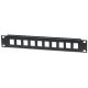 Manhattan Patch panel - Üres patch panel, 10 portos, 10" 1U, Fekete