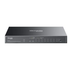   TP-Link Switch Menedzselhető PoE - ES210GP (Omada; 9x 1Gbps; 8x af/at PoE+ port; 1x SFP/RJ45 combo port; 63W)