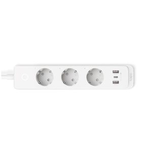   TP-Link Okos Elosztósor - Tapo P300 (230V-10A; 2,4GHz; BT; 3x külön kapcsolható aljzat; 1,5m kábel; 2xUSB; 1xUSB-C)