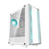 DeepCool Számítógépház - CC560 WHITE V2 (fehér, ablakos, 4x12cm venti, Mini-ITX / Micro-ATX / ATX, 1xUSB3.0, 1xUSB2.0)