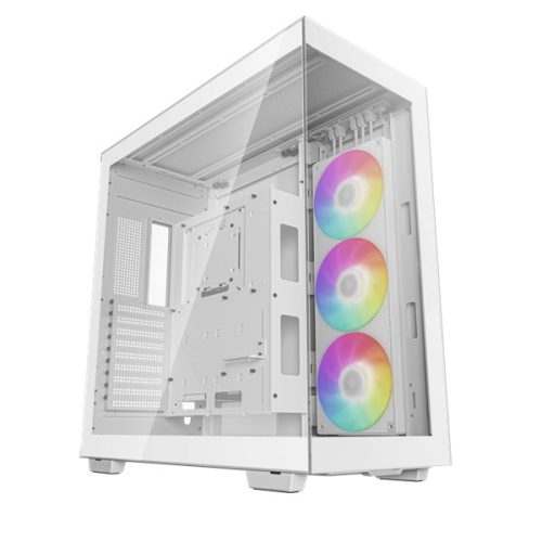 DeepCool Számítógépház - CH780 WH (fehér, ablakos, 3x140mm ventilátor, Mini-ITX / Mico-ATX / ATX / E-ATX, 4xUSB3.0)