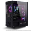 Spirit of Gamer Számítógépház - Rogue VII RGB (fekete, ablakos, 6x12cm ventilátor, alsó táp,  ATX, 1xUSB3.0, 2xUSB2.0)