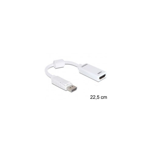 Delock Átalakító - 61767 (Displayport 1.1a -> HDMI, FullHD, fehér)