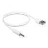 Delock Kábel - 83182 (USB kábel iPhone, Shuffle készülékhez, fehér, 1m)