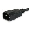Equip Tápkábel - 112101 (PC tápkábel hosszabbító, IEC 320, fekete, 3m)