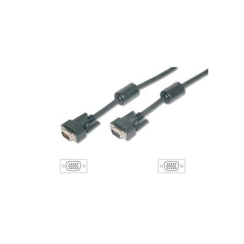 Equip Kábel - 118811 (VGA kábel, HD15, ferrit gyűrűvel, duplán árnyékolt, apa/apa, 3m)