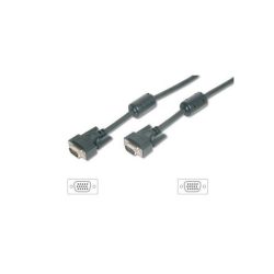 Equip Kábel - 118812 (VGA kábel, HD15, ferrit gyűrűvel, duplán árnyékolt, apa/apa, 5m)