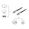 Equip Kábel - 119261 (Premium, DisplayPort1.4 kábel, 8K/60Hz, apa/apa, fekete, 1m)