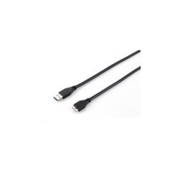 Equip Kábel - 128397 (USB3.0, A-microB 10pin kábel, apa/apa, duplán árnyékolt, 2m)