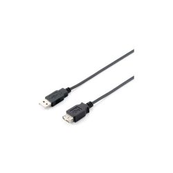 Equip Kábel - 128851 (USB2.0, A-A hosszabbítókábel, apa/anya, duplán árnyékolt, 3m)