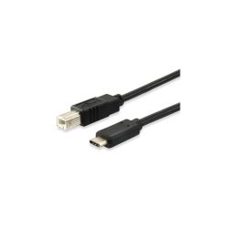 Equip Átalakító Kábel - 12888207 (USB-C -> USB-B 2.0 kábel, apa/apa, 1m)