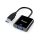 Equip Átalakító - 133384 (USB-A3.0 to VGA, fekete)