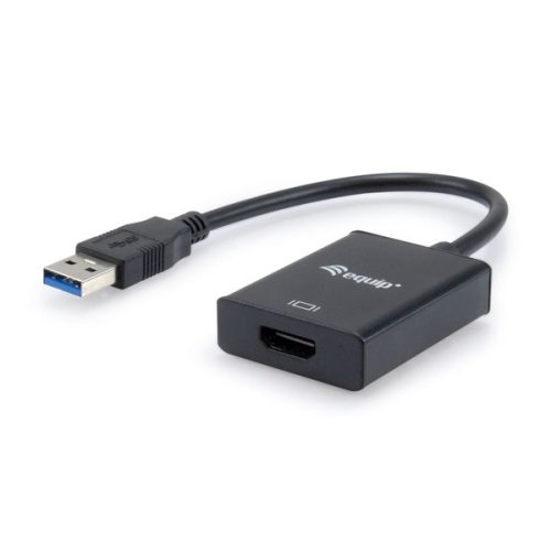 Equip Átalakító - 133385 (USB-A3.0 to HDMI, fekete)