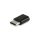 Equip Átalakító - 133472 (USB-C -> MicroUSB átalakító, apa/anya, fekete)
